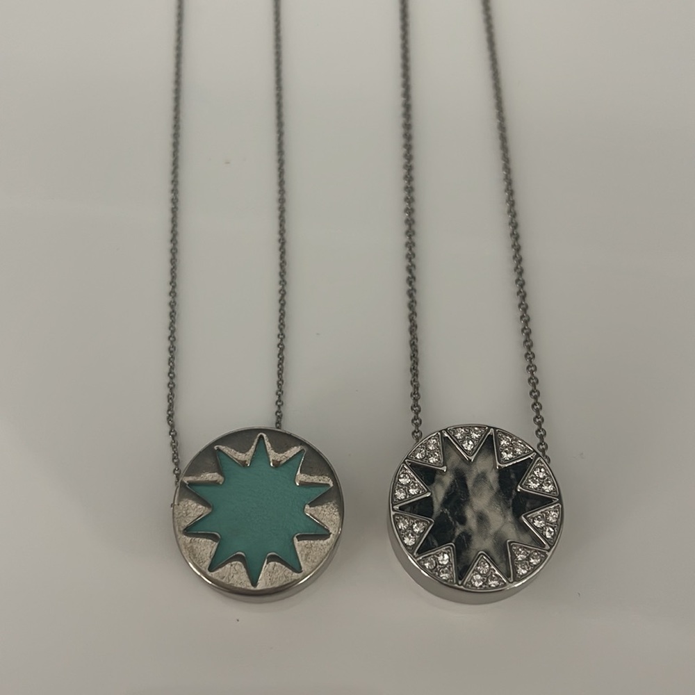 House of Harlow Sunburst Silver Necklace BUNDLE
